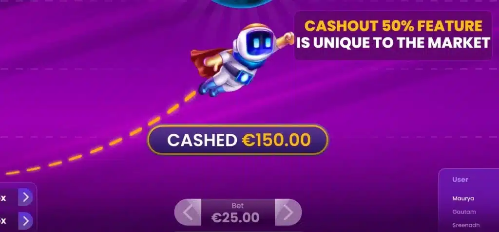 cashout spaceman casino