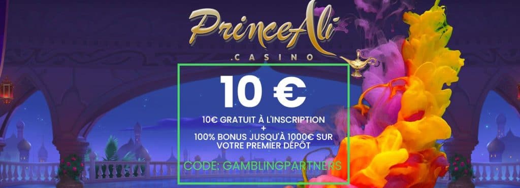 Bonus offerts par le casino Prince Ali