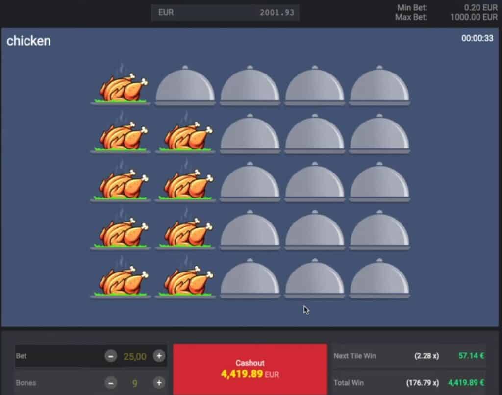 jeu du poulet mystake