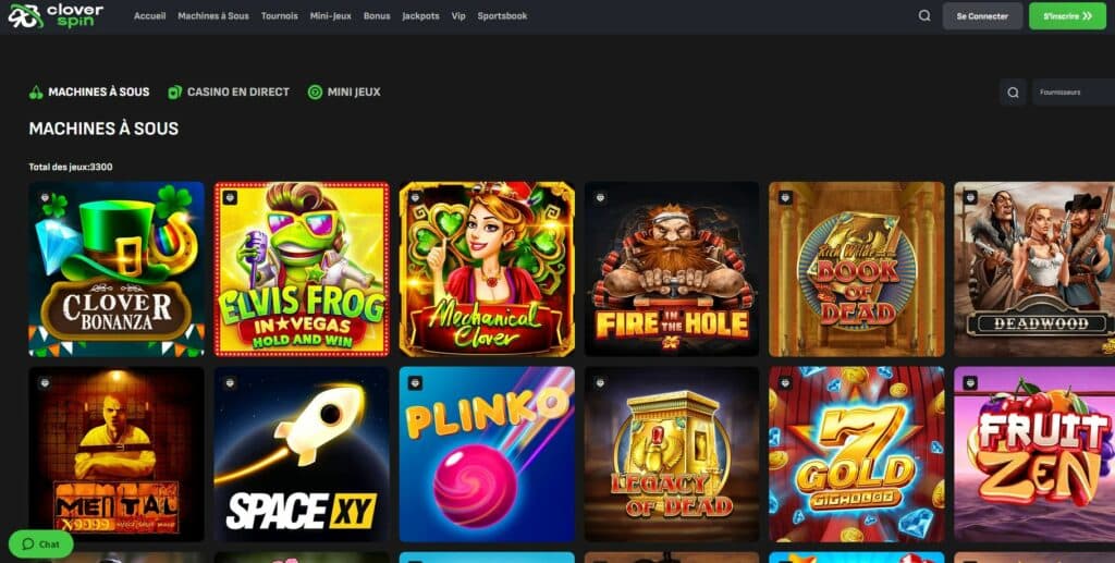 machine a sous cloverspin