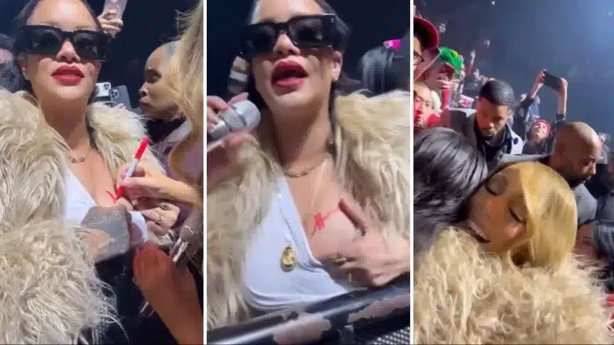 Mariah Carey est en train de signer mon sein