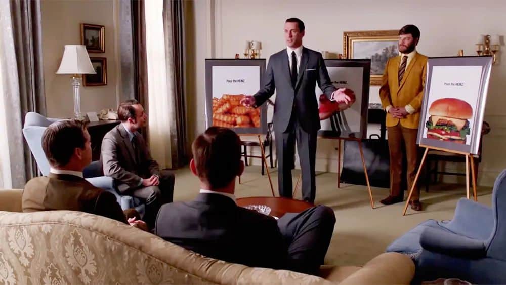Mad Men scene publicitaire