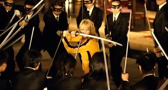 Dans Kill Bill, les assaillants attendent sagement leur tour !